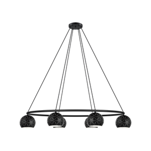 Eglo Csillár  E14 6X40W Fekete Cantallops - Óriás Lámpa