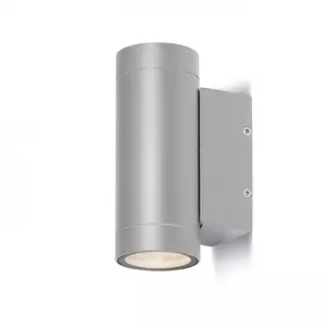MIZZI II ezüstszürke - kültéri fali lámpa 230V GU10 2x35W IP54 Kültéri-Vízálló
