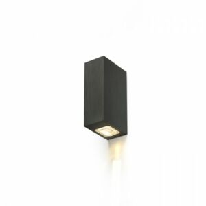 NICK II fali lámpa fekete elox  230V LED 2x3W IP54 Kültéri-Vízálló  3000K