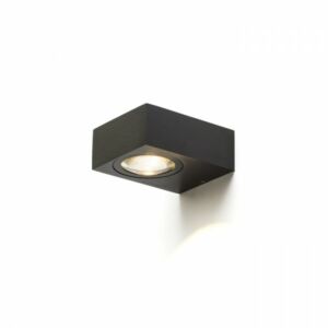 KORSO I fali lámpa fekete elox  230V LED 5W 120° IP54 Kültéri-Vízálló  3000K