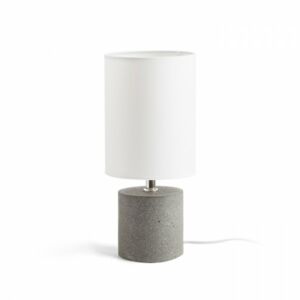 CAMINO asztali lámpa búrával fehér cement 230V E27 28W