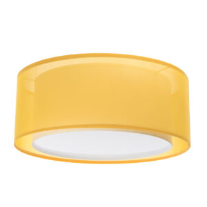 Bps - Viventi mennyezeti lámpa átlátszó sárga/fehér búrával-50cm