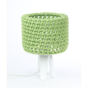 Bps - ARIADNA horgolt asztali lámpa, 25cm- zöld