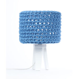 Bps - ARIADNA horgolt asztali lámpa, 25cm- kék