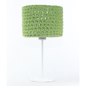 Bps - ARIADNA horgolt asztali lámpa, 25cm- zöld