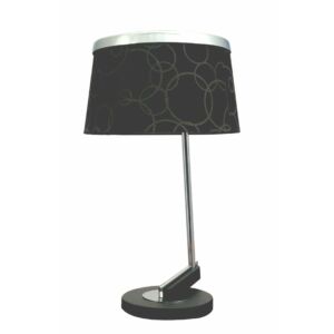 Impresja asztali lámpa ArtDeco stílusú fekete/króm E27 Candellux-41-45310