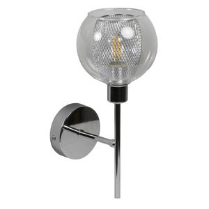 OZZO Fali lámpa 1X40W E14 Króm Transpoarent Üveg -
