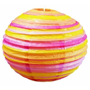 Kokon színes papír gömb narancssárga-rózsaszín  függeszték 50 cm E27-Candellux