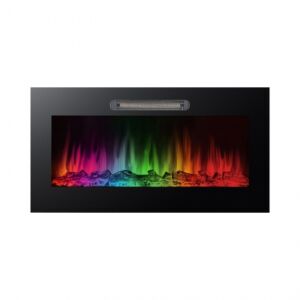 Bewello- elektromos beépíthető kandalló hősugárzóval- RGB LED