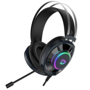 Dareu- vezetékes gamer fejhallgató mikrofonnal- fekete