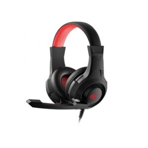 Havit- gamer vezetékes fejhallgató USB+3,5mm- fekete&piros