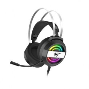 Havit- gamer vezetékes fejhallgató USB+3,5mm, RGB- fekete