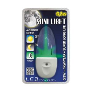 Mini light éjszakai fény 03w/led zöld