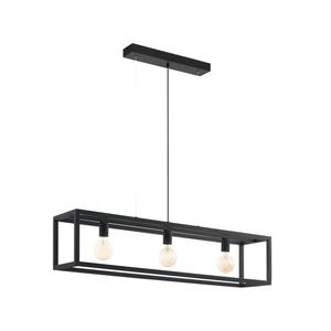 Függeszték E27 3x60W fekete Elswick