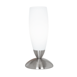 Eglo Asztali Lámpa 1*40W E14 M.nikkel/Fehér Slim