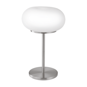 Eglo Asztali Lámpa 2X60W E27 M.nikkel/opál Optica