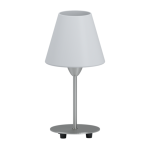 Eglo Asztali Lámpa E14 1X60W matt nikkel/Fehér damasco1