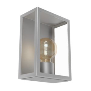 Eglo - Kültéri fali lámpa E271x60W nemesacél/üveg Alamonte
