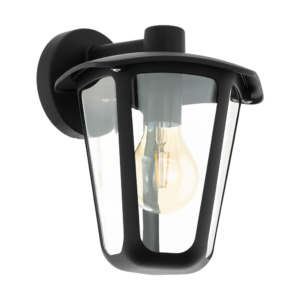 Eglo - Kültéri fali lámpa lefelé néző E27 1x60W fekete Monreale