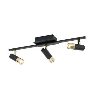 LED fali/Mennyezeti lámpa.3x5W fekete/réz Tomares