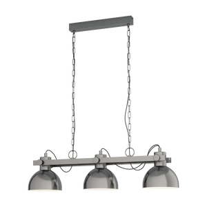 Függeszték E27 3x28Wantiknikk/krém Lubenham1
