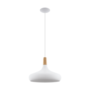Eglo Függesztéke27 60W 40Cm Fehér/barna Sabinar