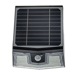 Eko-Light-Napelemes Lámpa mozgásérzékelővel/alkonykapcsolóval állíható napelemmel-távirányítóval IP65 7W 4000K 3 módban üzemeltethető