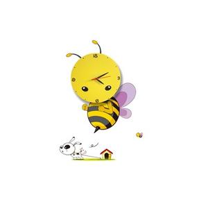Milagro - BEE LED CLOCK - Fali lámpa gyerekszobai - sárga
