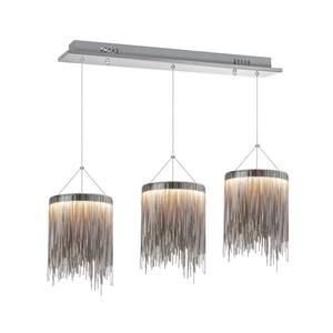 Milagro - CASCATA szatén - függeszték 3-as szatén 18W LED