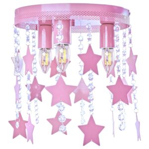 Milagro - STAR mennyezeti gyerekszobai lámpa világos - rózsaszín