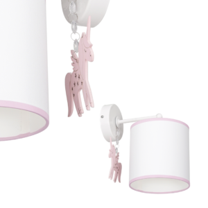Milagro - UNI fali gyerekszobai lámpa - rózsaszín