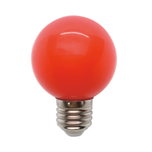 Színes Led Izzó gömb, piros G45 3W E27 - Elmark