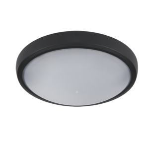 Led Round kültéri mennyezeti  lámpa 22 cm ármérővel fekete - Elmark