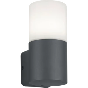 ASCOT - Klausen - Modern kültéri fali lámpa - aluminium/polikarbonát - opál fehér/ezüst - IP44 - 1xE27, 1x11W LED