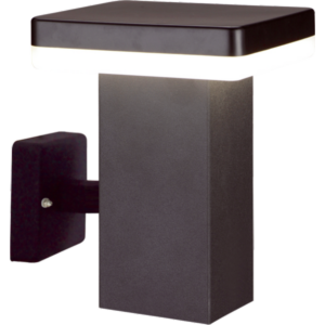 CALGARY - Klausen - Integrált LED, modern, fekete kültéri fali lámpa - rozsdamentes acél - fekete - IP44 - Integrált LED, 1x11W LED