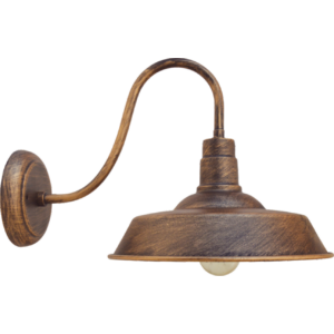 HAMPSHIRE - Klausen - Antik bronz terebélyes kültéri fali lámpa - fém - antik bronz - IP23 - 1xE27, 1x11W LED