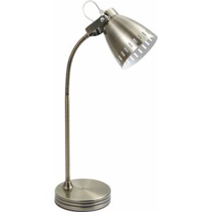PATRIK - Klausen - Sárgaréz, lyukacsos asztali lámpa - fém/üveg - antik sárgaréz - IP20 - 1xE27, 1x11W