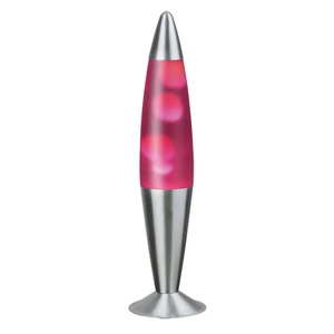 Lollipop 2 lava lámpa, H42cm, átlátszó/ rózsaszín/ ezüst  - Rábalux