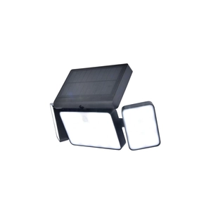 Lutec Tuda napelemes és mozgásérzékelős dimmelhető kültéri falilámpa fekete -távirányítóval -Connect applikációval IP44 13W 2700-6500K 1500lm 3 fejes