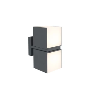 Cuba kültéri LED fali lámpa 2 light dark grey
