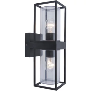 Flair kültéri E27 double fali lámpa 2 light black