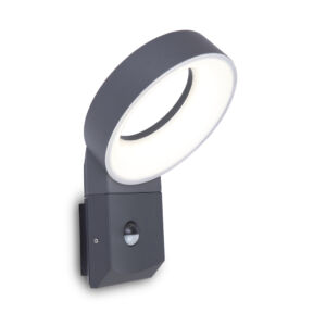 Meridan small kültéri LED fali lámpa Pir 1 light dark grey
