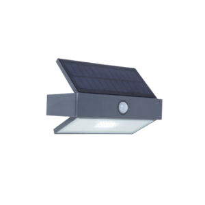 Aroow solar LED fali lámpa Pir  1 light dark grey