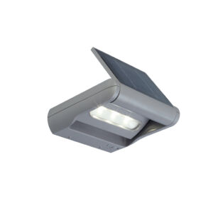 Mini Ledspot solar LED fali lámpa 1 light silver grey