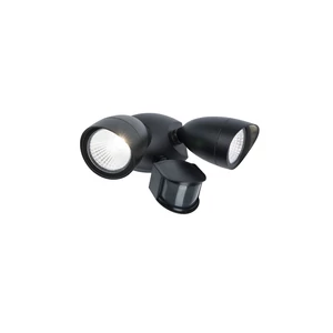 Shrimp new shape kültéri LED fali lámpa 2 light mozgásérzékelővel black