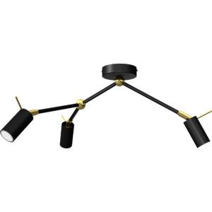 MILAGRO - Iris - mennyezeti lámpa (3) - fekete/arany