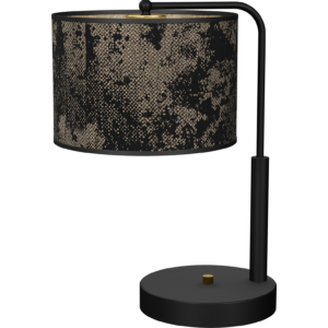 MILAGRO - Satino - Glamour asztali lámpa - fekete/arany