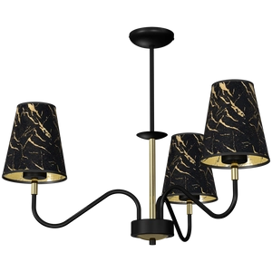 MILAGRO - Hermes - Glamour függeszték lámpa (3) - fekete/arany