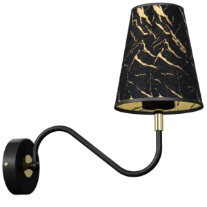 MILAGRO - Hermes - Glamour fali lámpa - fekete/arany