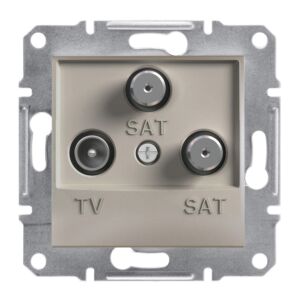 Schneider ASFORA TV/SAT/SAT aljzat, végzáró, 1 dB, bronz 
